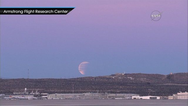 Blue Blood Supermoon appears in morning sky