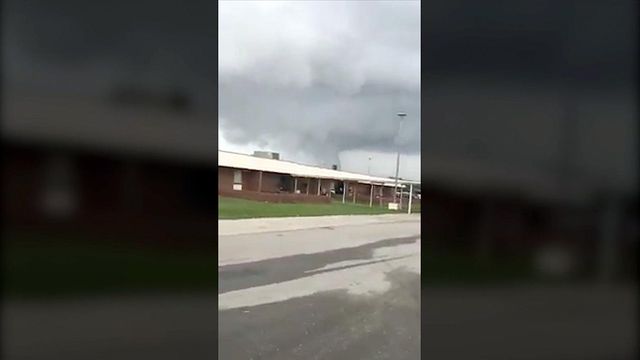 RAW: Raging clouds outside N. Duplin schools