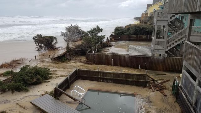 Damaging nor'easter reaches NC