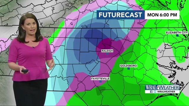 Wintry mix will impact Monday evening commute