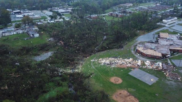 Hampton Elementary School damage