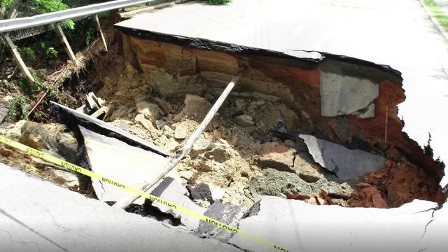 Drone 5: North Raleigh sinkhole