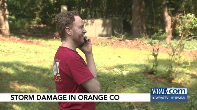 Chapel Hill man stunned when tree falls through roof