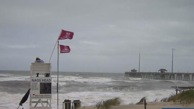 Rip currents, high surf reported along NC coast