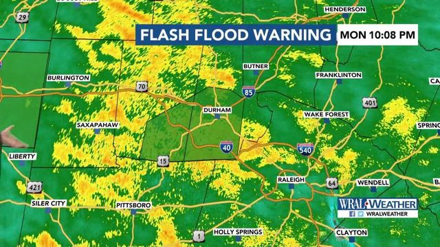 Flooding likely as rain continues in Triangle