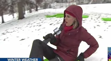 Amanda Lamb joins snow lovers for some sledding in Dix Park