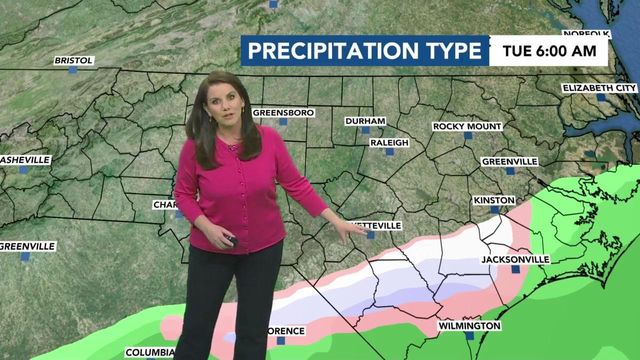 Monday night forecast: Cold air coming, southeastern counties could see flurries