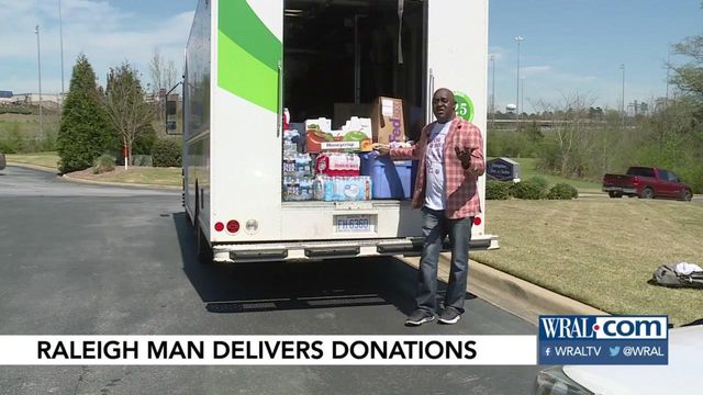 Triangle man who lost family to Alabama tornadoes delivers donations to survivors