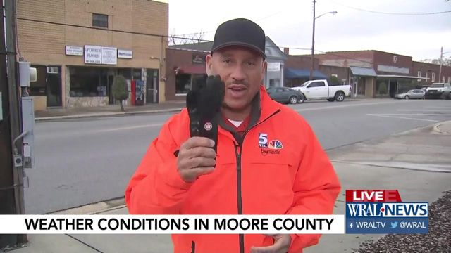 Hats, gloves necessary for wintry blast in Moore County