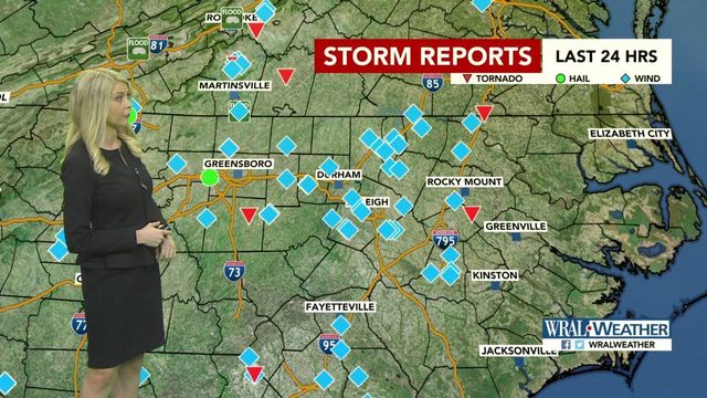 Wind, hail, tornadoes: Kat maps the storm reports