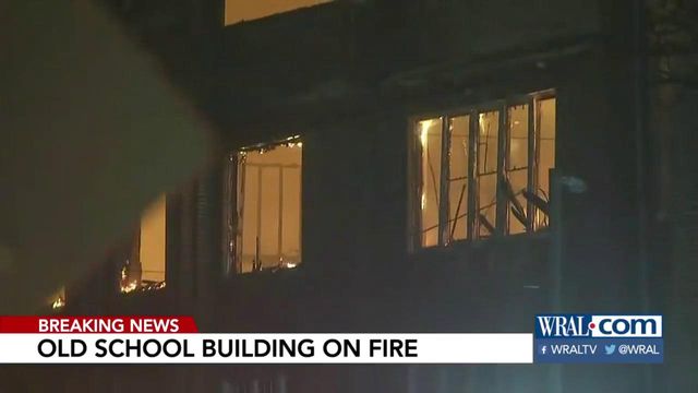 Storm damage includes fire at Lillington school building