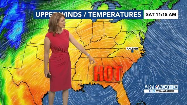 String of hot, hot days start Thursday afternoon