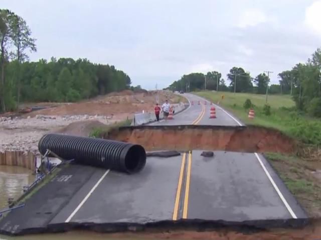 'It was scary': Heavy rain washes out roads in Franklin County