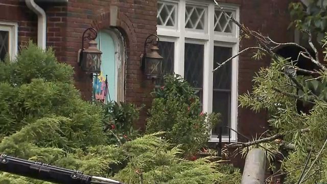 Residents in Wake Forest continue to clean up after Tuesday's storms