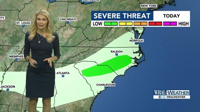 Storms forecast to move into the Triangle