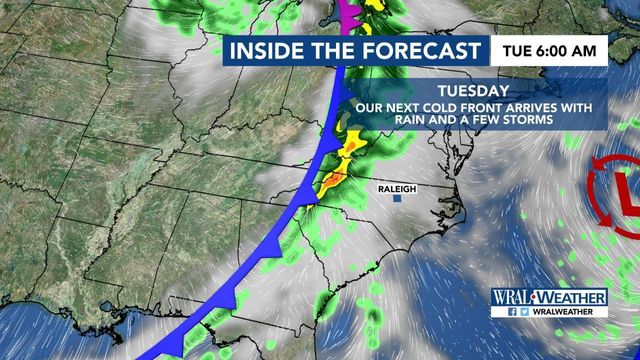 Severe weather expected midday Tuesday
