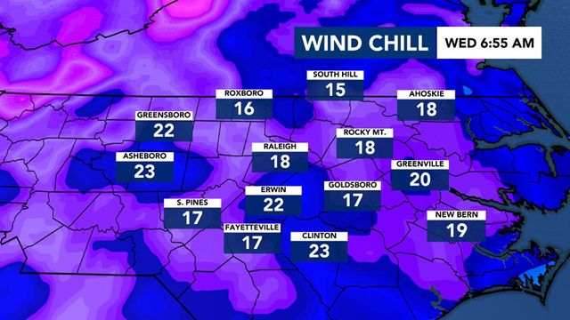 Bitter wind chill makes Arctic air feel even colder