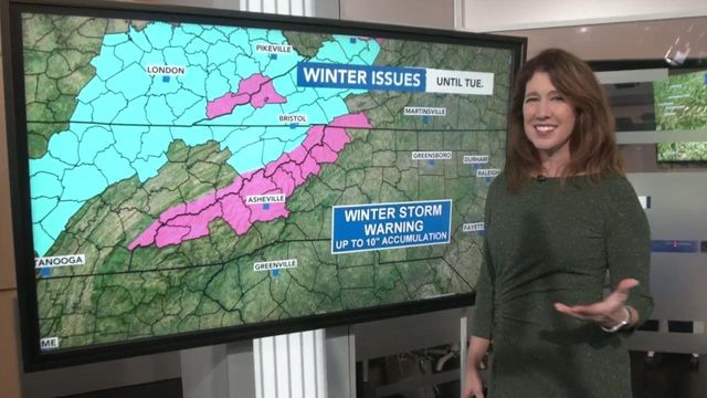 NC mountains could see 10 inches of snow in next 24 hours
