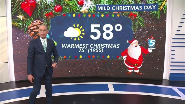 Christmas Day will be mild across Triangle