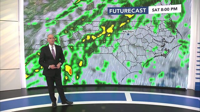 Cold air in the Triangle, wet weather on the way