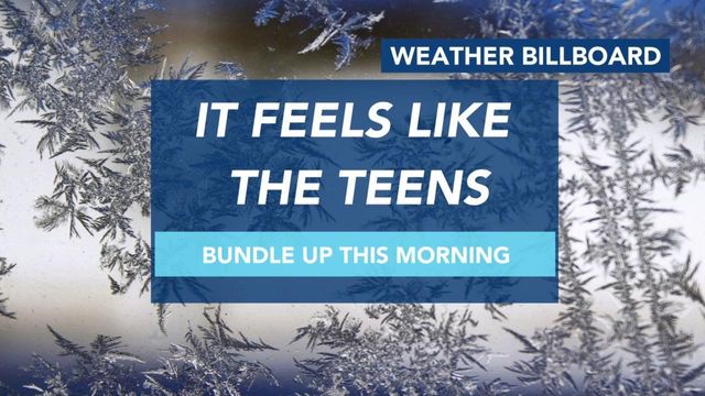 Frigid overnight wind chills make temps feel in the teens