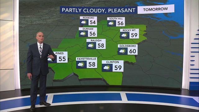 Showers, possible strong thunderstorms expected in Triangle overnight