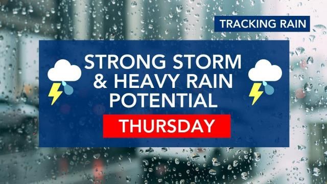 Isolated tornadoes, heavy rain possible with Thursday's severe weather ...