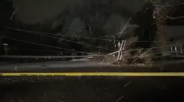 Power lines, trees down in parts of Garner