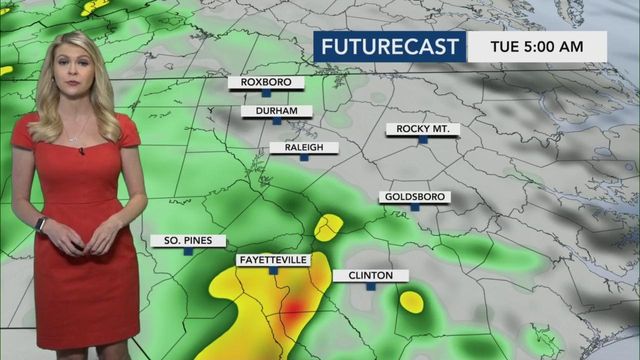 The latest on the weather for Tuesday and the week ahead