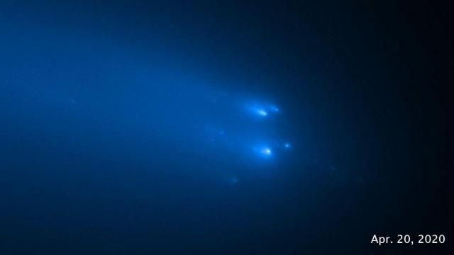 The Hubble Space Telescope imaged the breakup of Comet C/2019 Y4 (ATLAS)
