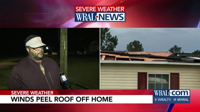 Home owner describes damage on evening of severe weather
