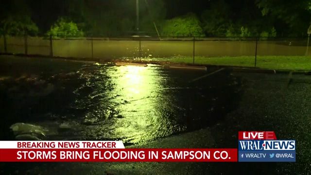 Strong storms bring flooding to many parts of Sampson County