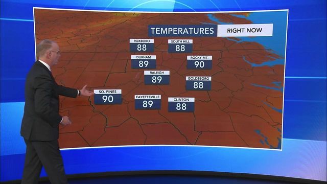 Severe weather potential Thursday as Triangle sees 90 degree temps