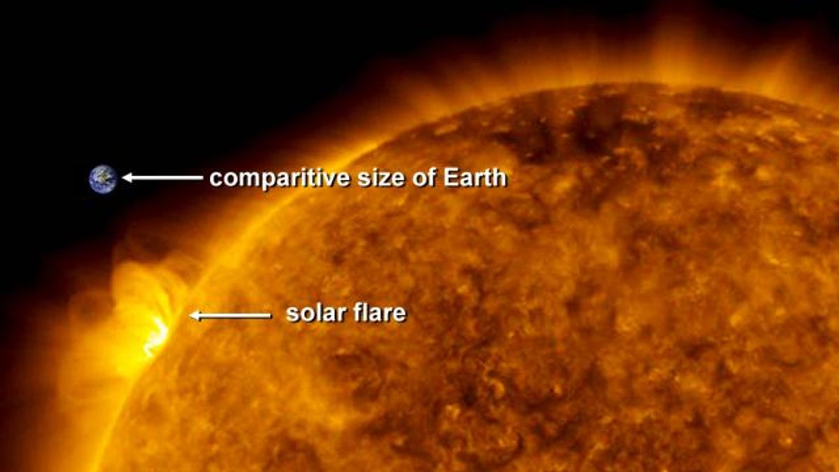 A class M solar flared errupted on May 29, 2020
