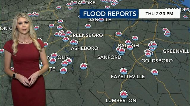 Hundreds of flood reports across NC
