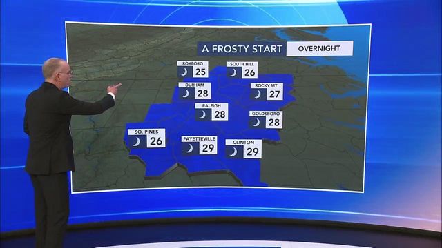 Freezing temperatures could bring frost overnight