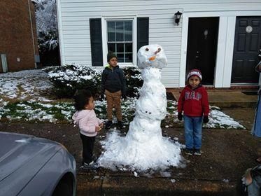 Snow in NC, Jan. 28, 2021.