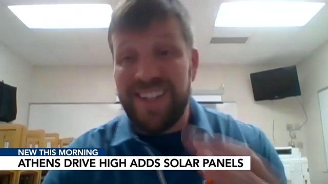 Athens Drive High School adds solar panels
