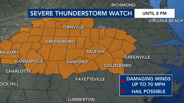 Hail, power outages, tornado warnings: Severe weather rolls through central NC