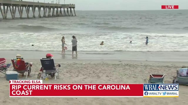 Elsa bringing increased rip current danger to NC beaches