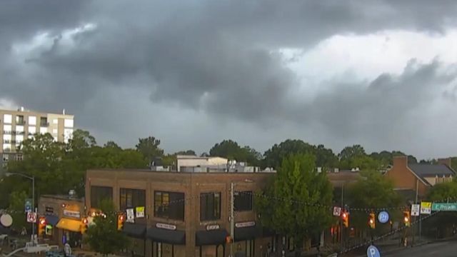 Timelapse: Shelf clouds float over Chapel Hill before the storm 