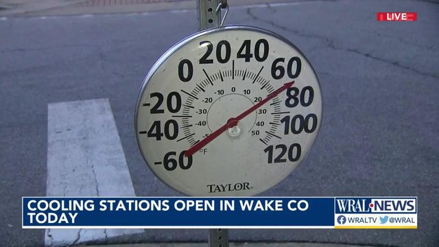 Wake County providing cooling stations to help folks cool off amid 95-degree temps