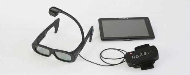 The smart glasses use with three brainwave sensors and a tablet to run the software