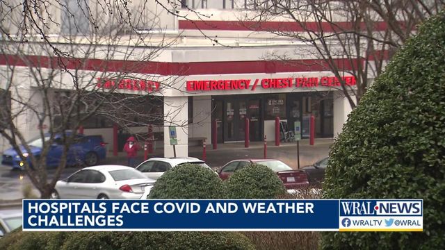 Triangle hospitals face COVID and weather challenges 