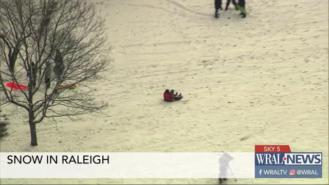 Sky 5: Raleigh's Dix Park a top spot for sledding