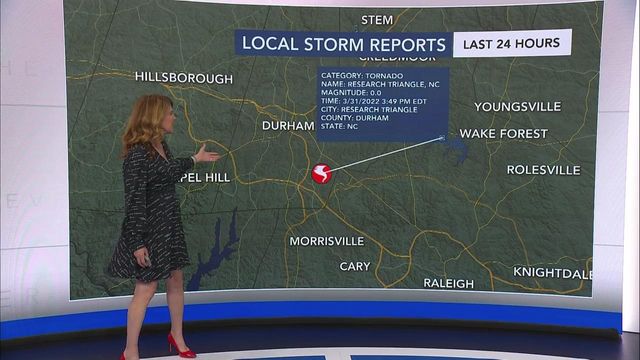 EF-1 tornado confirmed in Raleigh 