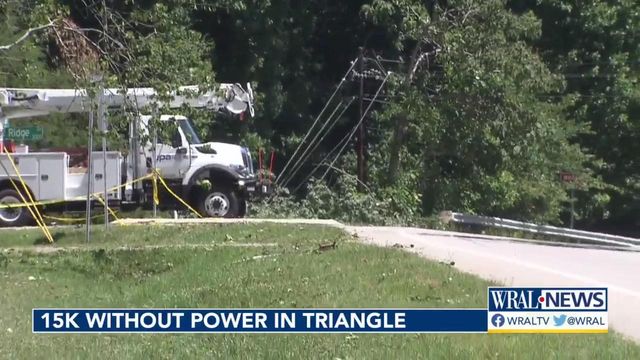 Thousands remain without power in the Triangle
