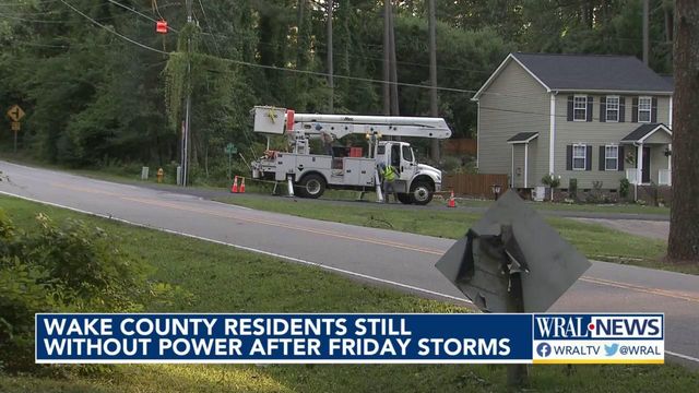 Some Wake Residents still without power after 24 hours 