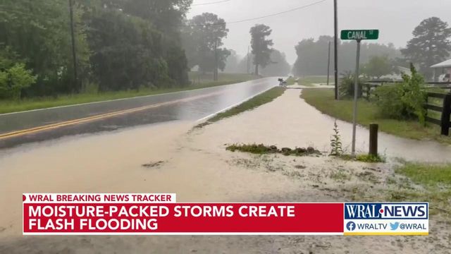 Moisture packed storms create flash flooding Friday 