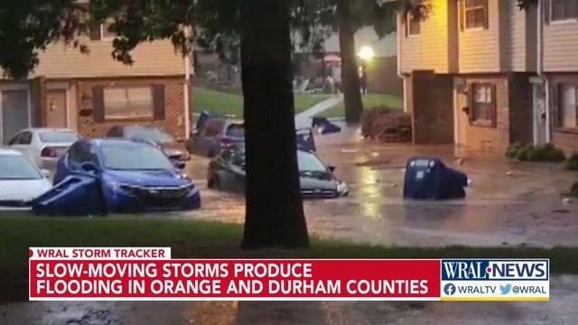 Slow-moving storms flood apartments, cars in Chapel Hill 